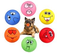 Pelota De Juguete Para Perro, 6 Piezas Pelota Perro Indestructible, Pelota Perros Con Sonido, Squeak Juguetes Para Perro, Pelota De Caucho Natural Para Perros Para Perros Pequeños Medianos Grandes