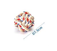 Pelota de Juguete para Perros, con Cuerda de algodón, Ideal para morder y Jugar, fomenta la Actividad física y el Entretenimiento.