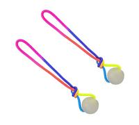 Pelota de juguete para perros que brilla intensamente, cachorros, cuerda de algodón resistente a la masticación interactiva, pelota de regalo tirada a mano, entrenamiento educativo interactivo