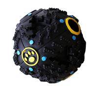 Pelota de Juguete para Perros - Trixie Denta Fun Pawcia Giggles | Alimentador Interactivo de Bolas para Masticar - Material Antiadherente Bola de Tratamiento Negro Tamaño 7,5 10,5 12 cm