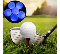 Pelota de Luminosa LED, Entrenamiento Atractivo de Día y Noche, 6 uds. para Entusiastas del Deporte, Caucho Sintético, Rojo y Naranja (Blue)