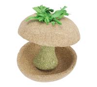 Pelota de maíz antiestrés para mascotas, hecha de hierba timothy natural y paja, para hámsteres pigmeos, osos dorados, ratas macarrones, rat