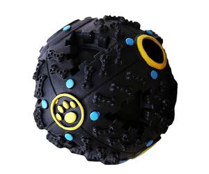 Pelota de para Perros - Trixie Denta Fun Pawcia Giggles | Alimentador Interactivo de Bolas para Masticar - Material Antiadherente Bola de Tratamiento Negro Tamaño 7,5 10,5 12 cm
