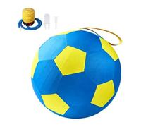 Pelota de pastoreo con cubierta de mango resistente y bomba, juguete interactivo de pastoreo, diseño de doble capa para perros de ganado pastor, Border Collie (55 cm, amarillo azul) (amarillo azul)