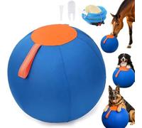 Pelota de pastoreo para perros y caballos, pelota jumbo calmante para perros, juguete inflable gigante resistente al desgarro con cubierta de mango y bomba, para pastor australiano, Border Collie