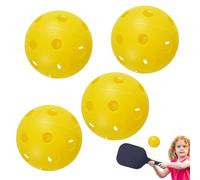 Pelota de pickle para exteriores - Pelota de pickleballs para deportes al aire libre | 4 pelotas de entrenamiento con 26 agujeros | resistente a los saltos | Pelota de pickle resistente a las grietas