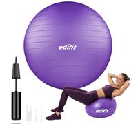 Pelota de Pilates, 55, 65 y 75 cm, Ejercicio en Casa, Incluye Hinchador, Fitball, Embarazadas, Accesorios Yoga, Varios Tamaños