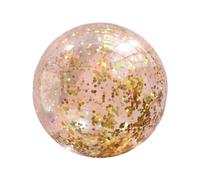 Pelota De Playa con Lentejuelas, Ø40 Cm Pelota Des Playa Hinchable Beach, Balón Des Playas Enorme, De Pelotas Piscina con Brillo Transparente, para Niños Y Adultos