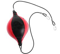 Pelota de Reacción para Boxeo Cuerda Elástica, Negra, PU | Entrenamiento de Agilidad y Reflejos, Incluye Inflador, Aguja y Ganchos, para Gimnasio y Práctica