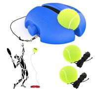 Pelota de Rebote de Tenis, Entrenador de Rebote de Tenis, Herramienta de Entrenamiento de autoentrenamiento de Tenis, Adecuada para Que Principiantes practiquen Deportes (Azul)