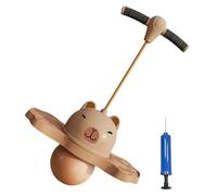 Pelota de rebote para - Equipo deportivo portátil y antideslizante | Tabla de equilibrio con varilla de salto para el equilibrio | Para principiantes, familias, niñas, deportes, interior, exterior,
