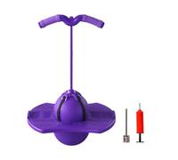 Pelota De Rebote: PVC Engrosado De 15 X 11 Pulgadas, Mango Suave E Interactivo Y Silencioso | Juguete Pogo Hinchable De Trampolín De Equilibrio Mejorado Con Bomba De Aire Para Niños Y Niñas, Hogar, Es