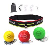 Pelota De Reflejo De Boxeo, Pelota De Reflejo De Gomaespuma Con Diadema, Ayuda De Entrenamiento Ajustable | Equipo Multifuncional De Boxeo Y Fitness, Herramienta Para Boxeadores, Práctica De Artes Mar