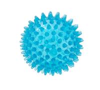 Pelota de reflexología gimnástica Pelota de reflexología rígida azul, de 9 cm de diámetro, con forma de erizo, para masaje, ideal para la liberación miofascial.