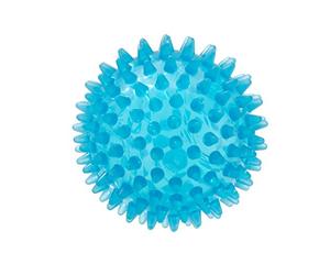 Pelota de reflexología gimnástica Pelota de reflexología rígida azul, de 9 cm de diámetro, con forma de erizo, para masaje, ideal para la liberación miofascial.