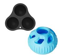 Pelota de rompecabezas para perros, bola de alimentación de comida para perros, juguetes interactivos para perros, bola dispensadora de golosinas portátil para perros, bola de alimentación interactiva