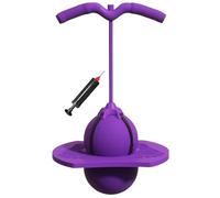 Pelota De Salto De Equilibrio, Pelotas Que Rebotan, Saltador Pogo con Mango Y Bomba De Bola Tabla De Equilibrio De Salto Antideslizante Desafío Divertido Juguetes De Rebote(Purple)