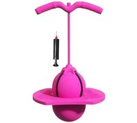 Pelota De Salto De Equilibrio, Pelotas Que Rebotan,Saltador Pogo con Mango Y Bomba De Bola Tabla De Equilibrio De Salto Antideslizante Desafío Divertido Juguetes De Rebote(Pink)