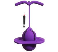 Pelota De Salto De Equilibrio, Pelotas Que Rebotan,Saltador Pogo con Mango Y Bomba De Bola Tabla De Equilibrio De Salto Antideslizante Desafío Divertido Juguetes De Rebote(Purple)