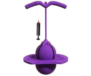 Pelota De Salto De Equilibrio, Pelotas Que Rebotan,Saltador Pogo con Mango Y Bomba De Bola Tabla De Equilibrio De Salto Antideslizante Desafío Divertido Juguetes De Rebote(Purple)