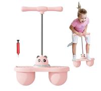 Pelota De Salto para Niños con Asa, Tablero De Tolva De Rebote De 14,37x5,71x24,02 Pulgadas Asa, Mejora El Equilibrio, Juguetes De Desafío Al Aire Libre, Juegos Deportivos con Bomba De Aire para D