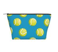 Pelota de Tenis Azul, Bolsa de artículos de tocador Bolsa de Maquillaje Bolsa de cosméticos Bolsa de artículos de tocador de Viaje portátil