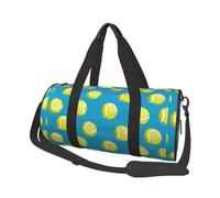 Pelota de Tenis Azul, Bolsa de Viaje de Gran Capacidad, Bolso Redondo, Bolsa de Viaje Deportiva, Bolsa de Mano, Bolsa de Fitness