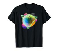 Pelota de tenis Glitch Retro Sport Digital vaporwave Camiseta