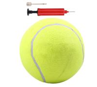 Pelota de tenis grande para perro, material de lana de fibra de goma, juguete elástico estable, entretenimiento interactivo para masticar, compañero de juego resistente, ejercicio para perros en