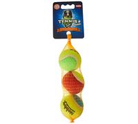 Pelota de tenis Nobby surtida con chirriador XS de 4,5 cm; red de 3 piezas