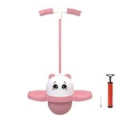 Pelota de truco para saltar - Juguete para saltar Panda de 80x38 cm, mejora la estabilidad del rebote | Saltador deportivo de práctica de equilibrio ABS con luz colorida, juguete de pelota de rebote d