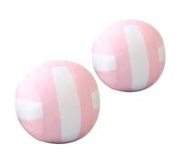 Pelota de Voleibol de Peluche 2 Piezas, Tela y PP, Rosa | Adorno para Hogar y Sofá, Fácil de Abrazar y Sujetar, para Niños, Obsequio Deportivo
