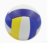 Pelota de voleibol tamaño 5 cosida a máquina para jóvenes y adultos, pelota de PVC para práctica en interiores y juegos al aire libre (A)