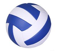 Pelota de voleibol tamaño 5 cosida a máquina para jóvenes y adultos, pelota de PVC para práctica en interiores y juegos al aire libre (B)