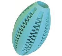Pelota dental de goma para perros GLORIA - Pelota rugby para perros de 11 cm - Pelota flexible y resistente - Evita la formación de sarro - Ayuda en la limpieza dental - Color variado
