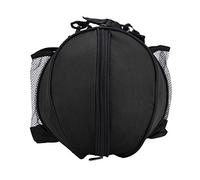 Pelota Deportiva con Mochila portátil Bolsa de Hombro Individual para Baloncesto Fútbol Voleibol Gran Capacidad de Espacio de Almacenamiento(Black)