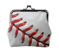 Pelota Deportiva de béisbol Impresa,Monedero de Piel sintética, Carteras pequeñas, Monedero con Cierre de Broche