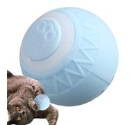 Pelota eléctrica para gatos de interior, juguete interactivo con bola para gatos | Bola interactiva recargable con gato en movimiento | El rodaje automático en la alfombra reduce el aburrimiento de