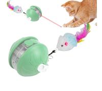 Pelota eléctrica rodante para gatos, juguetes inteligentes para gatitos, bolas automáticas, suministros de entretenimiento seguros para mascotas, accesorios de ejercicio para césped, parque, patio