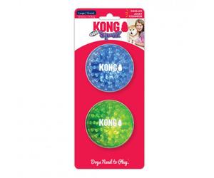 Pelota flotante Squeezz Geodz para perros - KONG - Tamaño: Grande