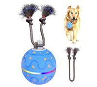 Pelota interactiva inteligente para perros, juguete de movimiento automático, rebote y rotación para perros medianos/grandes, bola rodante de TPU E con modos normales y locos, sonidos de pájaros