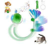 Pelota interactiva para gatos Chase Mate, bola rodante activa, bola rodante activa, bolas recargables con cola de libélula elástica, juguetes para gatos de interior, juguetes automáticos para gatos