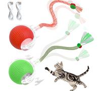 Pelota Interactiva para Gatos Smart Rolling Ball 360° Rotating Recargable, Activo, Gato, Perro, Mascota con Luz LED Materiales duraderos y seguros Evitar obstáculos Tres Modos de Trabajo Pelota