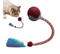 Pelota interactiva para perros | Juguete automático inteligente interactivo para gatos, juegos de mascotas para estimulación mental, ejercicio, entrenamiento, caza, simulación, rascado, poste de piso