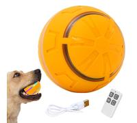 Pelota interactiva para perros - Pelota de salto inteligente recargable por USB para perros | Pelotas para mascotas juguetes interactivos para perros con luces LED, juegos vibratorios de interior