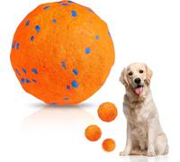 Pelota Interactiva Para Perros, Se Mueve AutomáTicamente, Rebota, Material E-Tpu, Adecuada Para Perros Grandes y Medianos, Se Usa Para Aliviar El Aburrimiento y Para El Adiestramiento Diario (Orange)