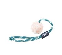 Pelota maciza con cuerda y asa color Caucho Natural