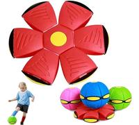 Pelota mágica para perros, juguetes para perros para aburrimiento, juguetes para cachorros, juguete de pelota para perros, adecuado para niños, perros pequeños, deportes al aire libre (rojo)