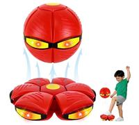 Pelota mágica rebotadora, Metaball mágica para niños mejorada 2026, Platillo volante mágico para mascotas, Juego en interiores y exteriores, doble forma libremente intercambiable con 6 luces LED