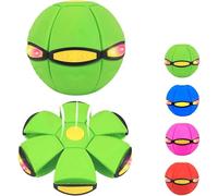 Pelota Mágica Rebotadora, Pelota Mágica Meta, Juguete de Pelota Mágica de Doble Forma con Cambio Libre con 3 Luces, Juguete de Pelotas Pop Up para Interior y Exterior, Interacción Padre e Hijo Green